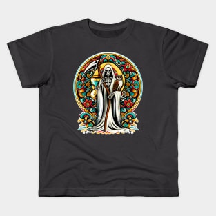 Santa Muerte Blanca - White Santa Muerte Kids T-Shirt